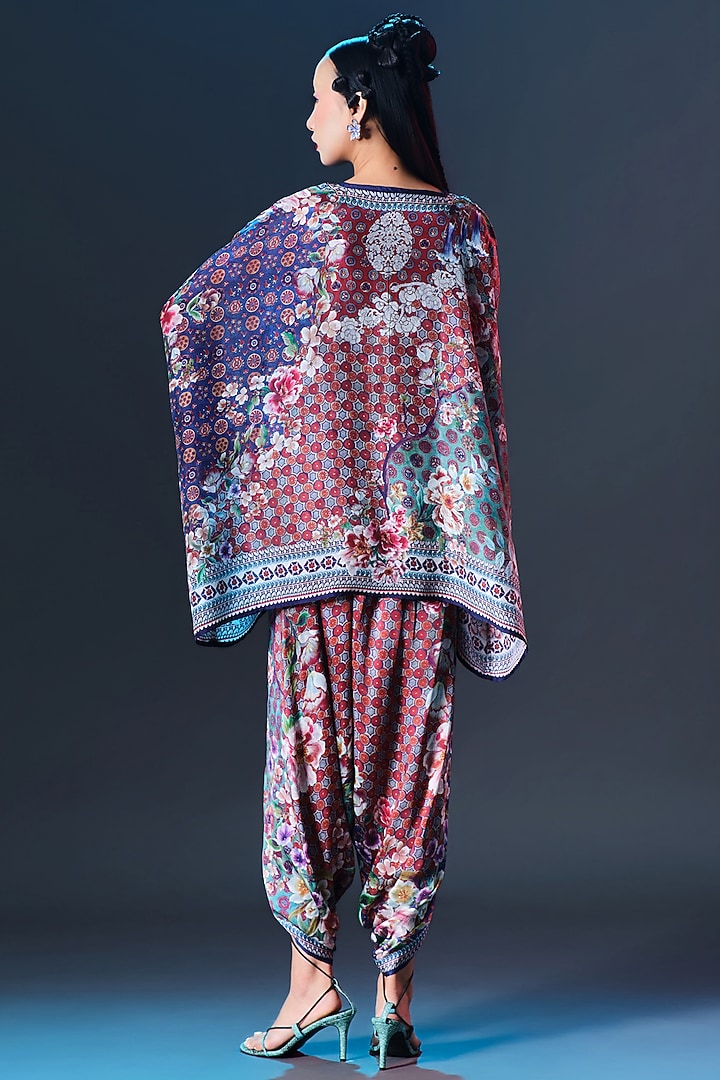Multi-Colored Modal Satin Printed Dhoti Pants by Rajdeep Ranawat at Pernia's Pop Up Shop