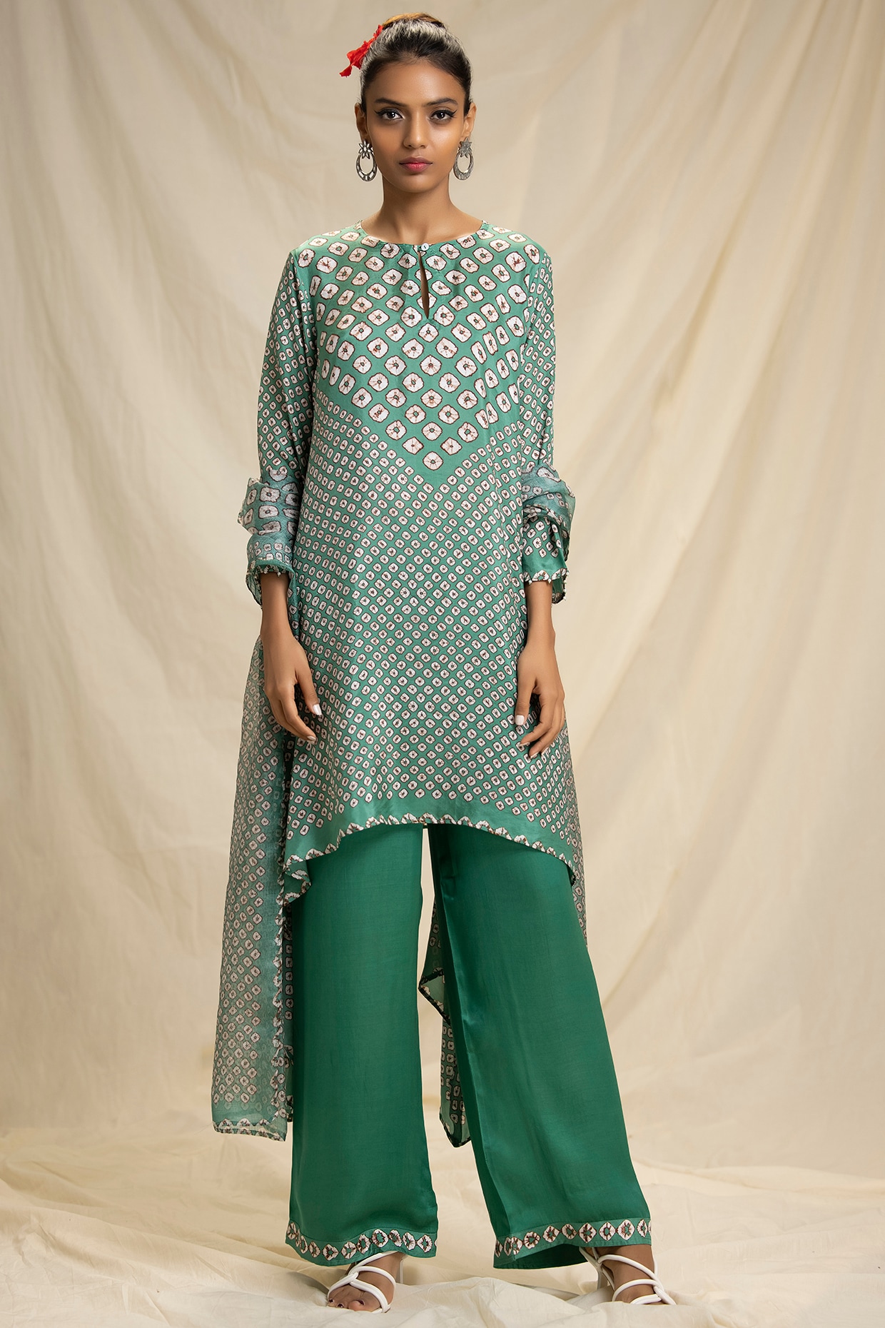 Buy Indya Maroon Cotton Tunic Palazzo Set for Women Online @ Tata CLiQ