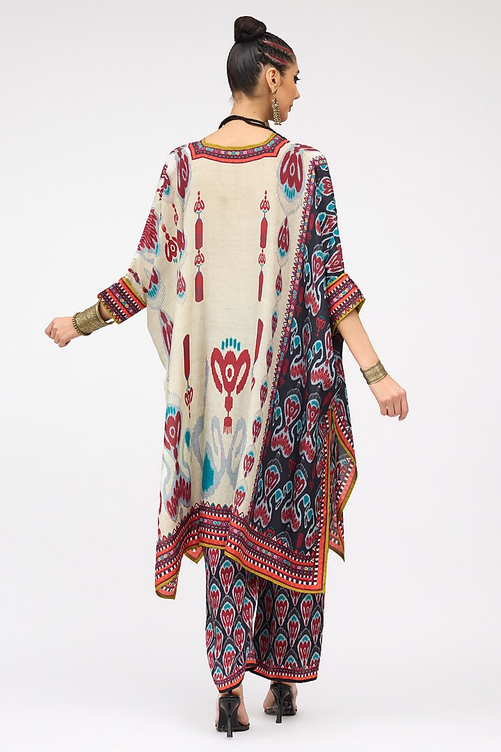 Multi-Colored Silk Band Collared Tunic by Rajdeep Ranawat at Pernia's Pop Up Shop