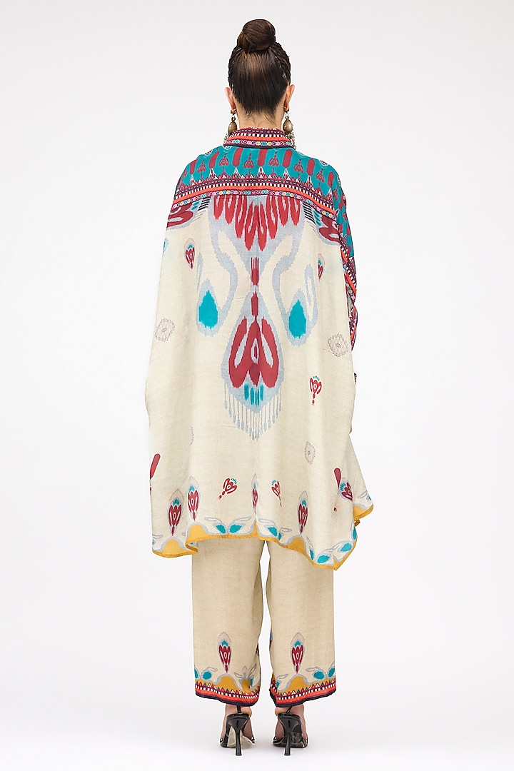 Multi-Colored Modal Satin Printed Pant by Rajdeep Ranawat at Pernia's Pop Up Shop