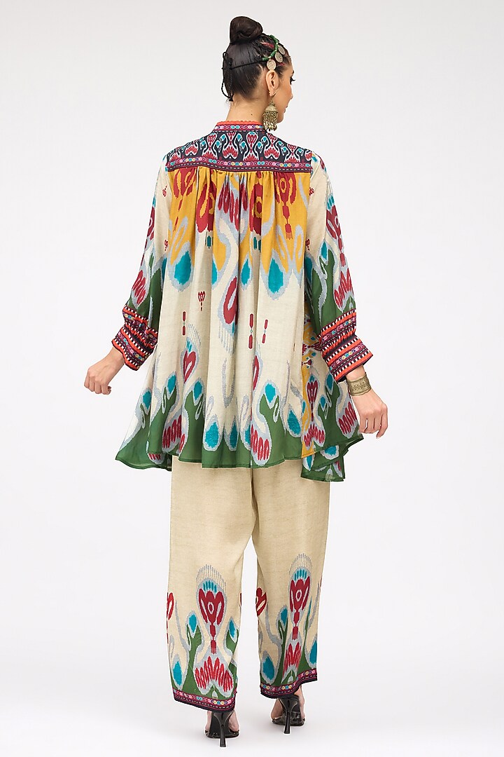 Multi-Colored Silk Swing Back Tunic by Rajdeep Ranawat at Pernia's Pop Up Shop