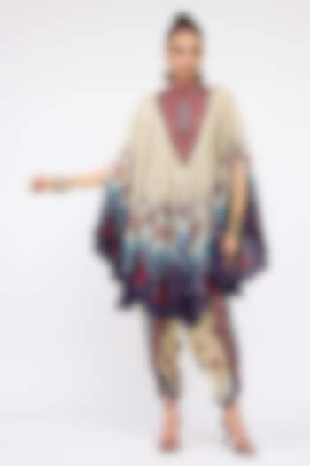 Multi-Colored Modal Satin Printed Dhoti Pant by Rajdeep Ranawat at Pernia's Pop Up Shop