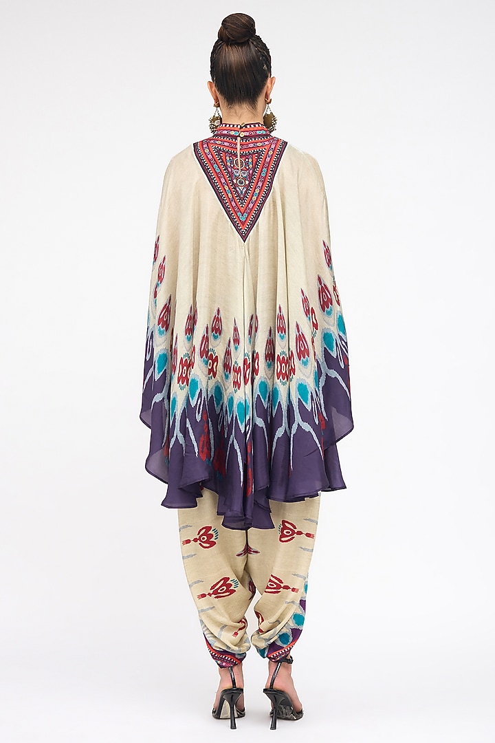 Multi-Colored Modal Satin Printed Dhoti Pant by Rajdeep Ranawat at Pernia's Pop Up Shop