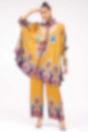 Multi-Colored Modal Satin Printed Pant by Rajdeep Ranawat at Pernia's Pop Up Shop