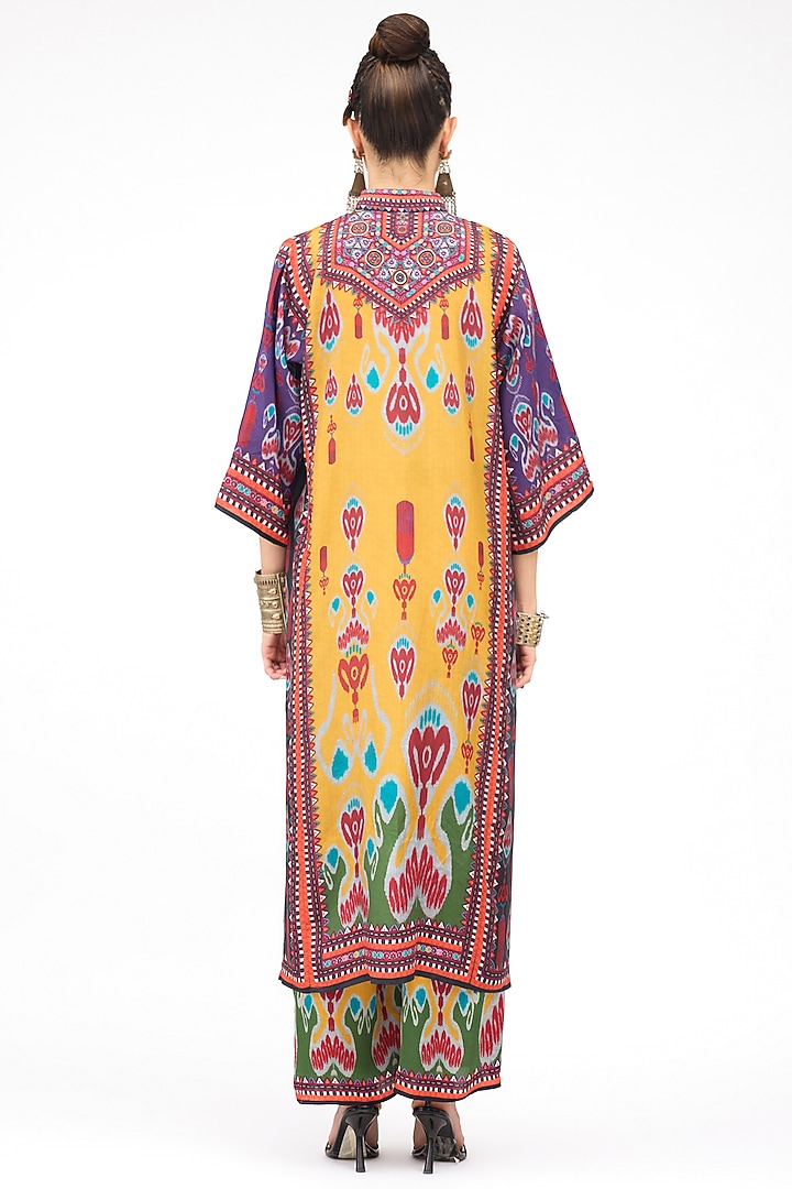 Multi-Colored Modal Satin Printed Pant by Rajdeep Ranawat at Pernia's Pop Up Shop