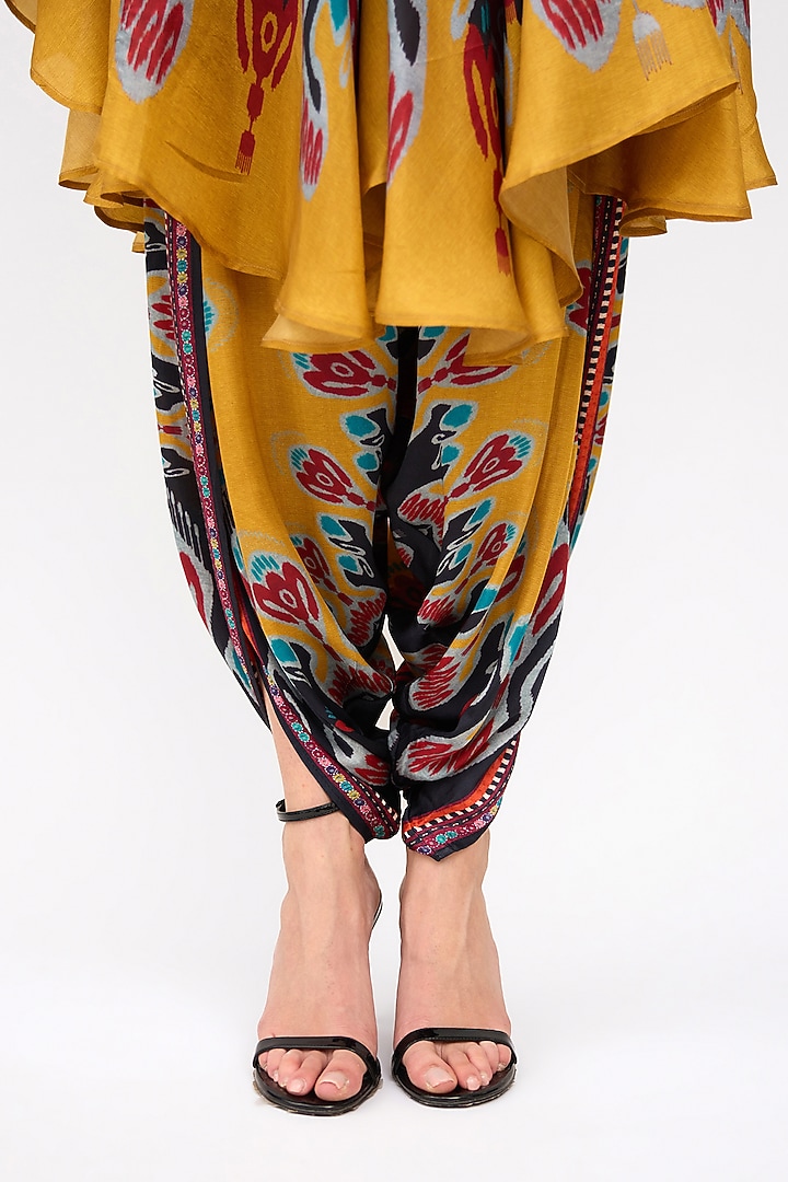 Multi-Colored Modal Satin Printed Pants by Rajdeep Ranawat at Pernia's Pop Up Shop