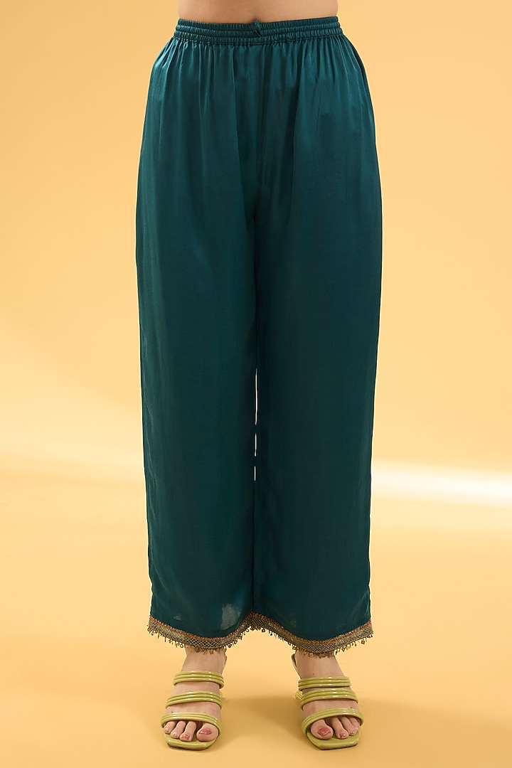Yellow Twill Silk Kurta Set by Raji ramniq at Pernia's Pop Up Shop