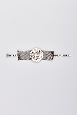 Black Rhodium Finish Bird Bracelet by Rejuvenate Jewels