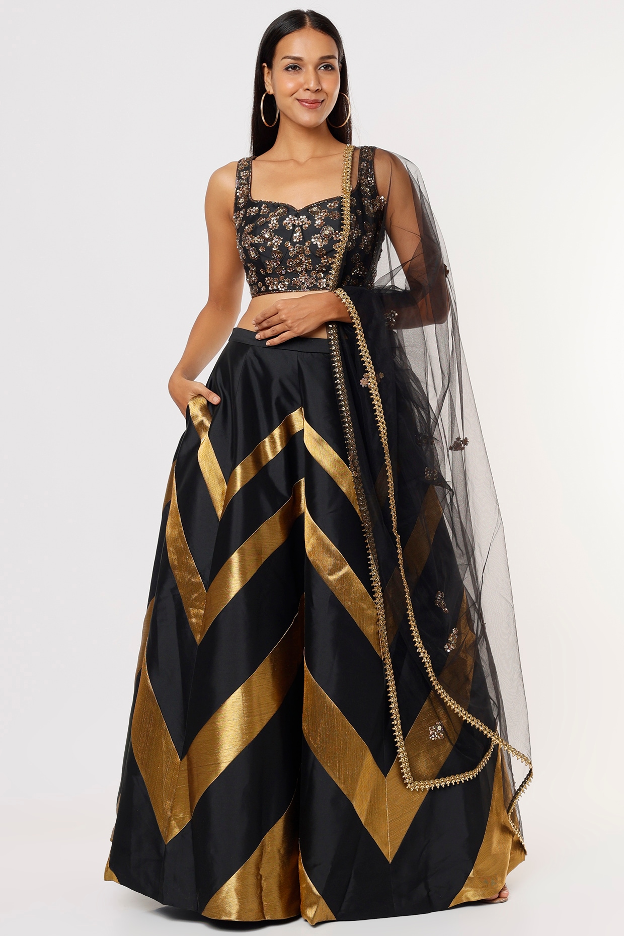 Black And Yellow Heavy Designer Work Wedding/Partywear Special Lehenga  Choli - Indian Heavy Anarkali Lehenga Gowns Sharara Sarees Pakistani  Dresses in USA/UK/Canada/UAE - IndiaBoulevard