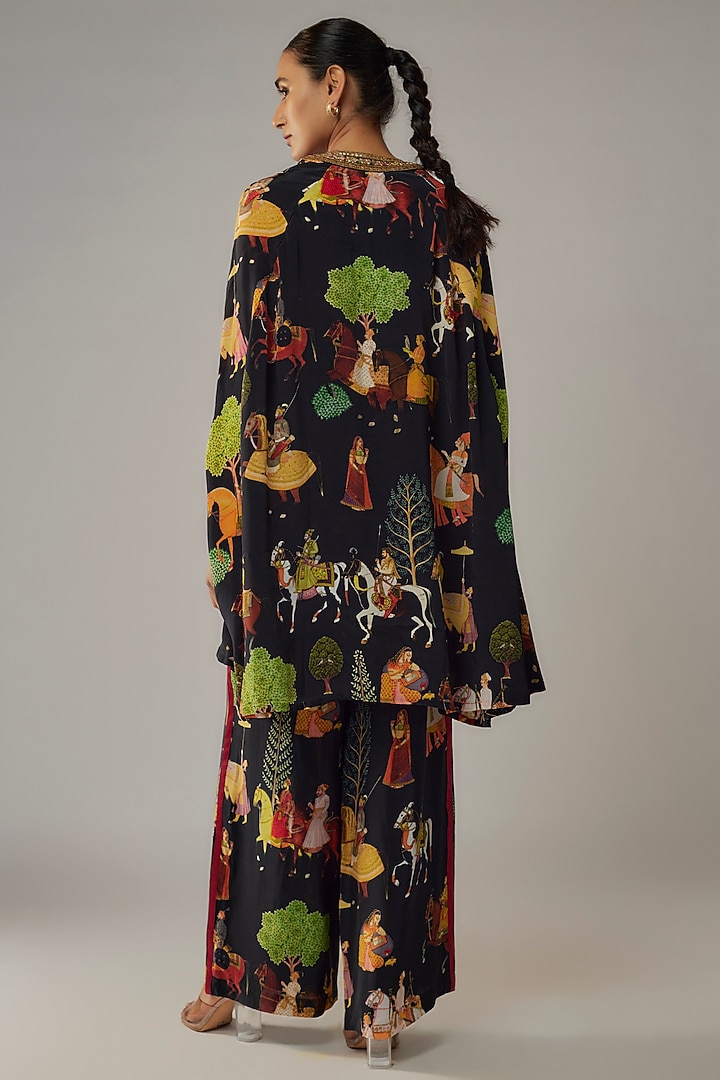 Black Crepe Co-Ord Set by Rajat tangri at Pernia's Pop Up Shop