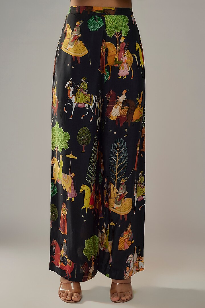 Black Crepe Co-Ord Set by Rajat tangri at Pernia's Pop Up Shop