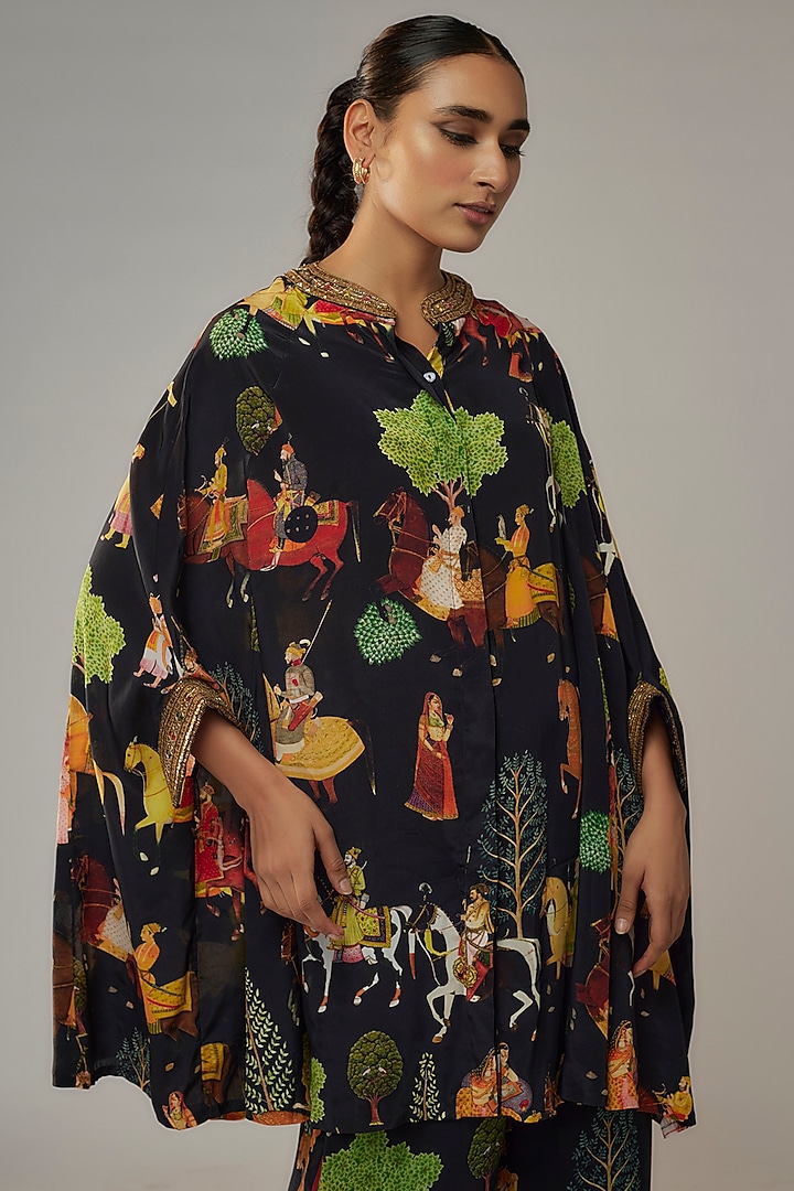 Black Crepe Co-Ord Set by Rajat tangri at Pernia's Pop Up Shop
