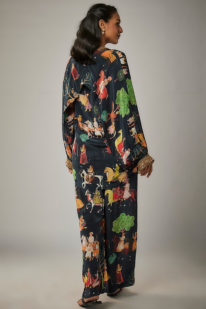 Black Crepe Co-Ord Set by Rajat tangri at Pernia's Pop Up Shop