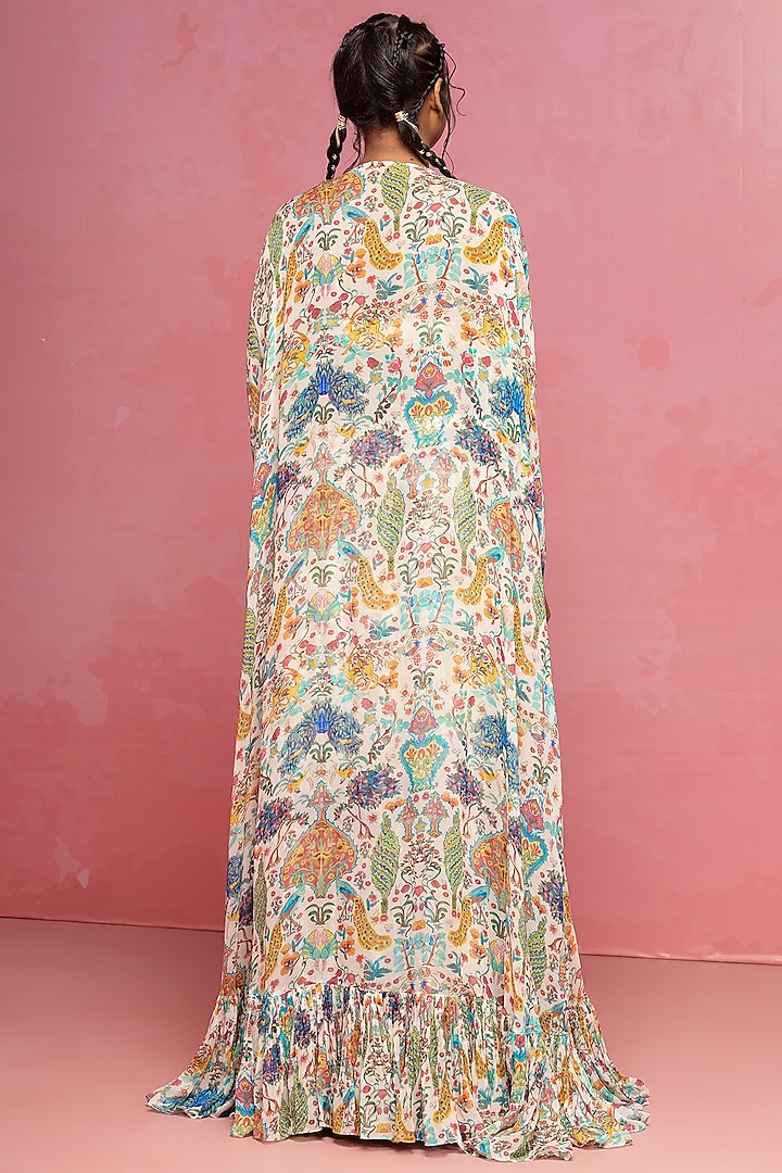Ivory Embroidered Wedding Lehenga Set by Rajat tangri at Pernia's Pop Up Shop