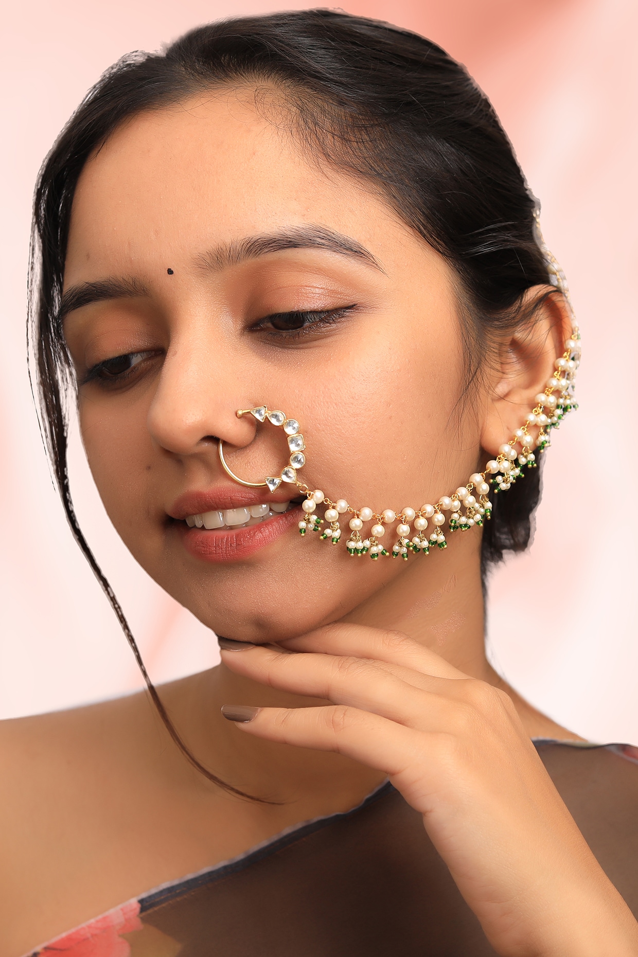 Nose nath design on sale gold