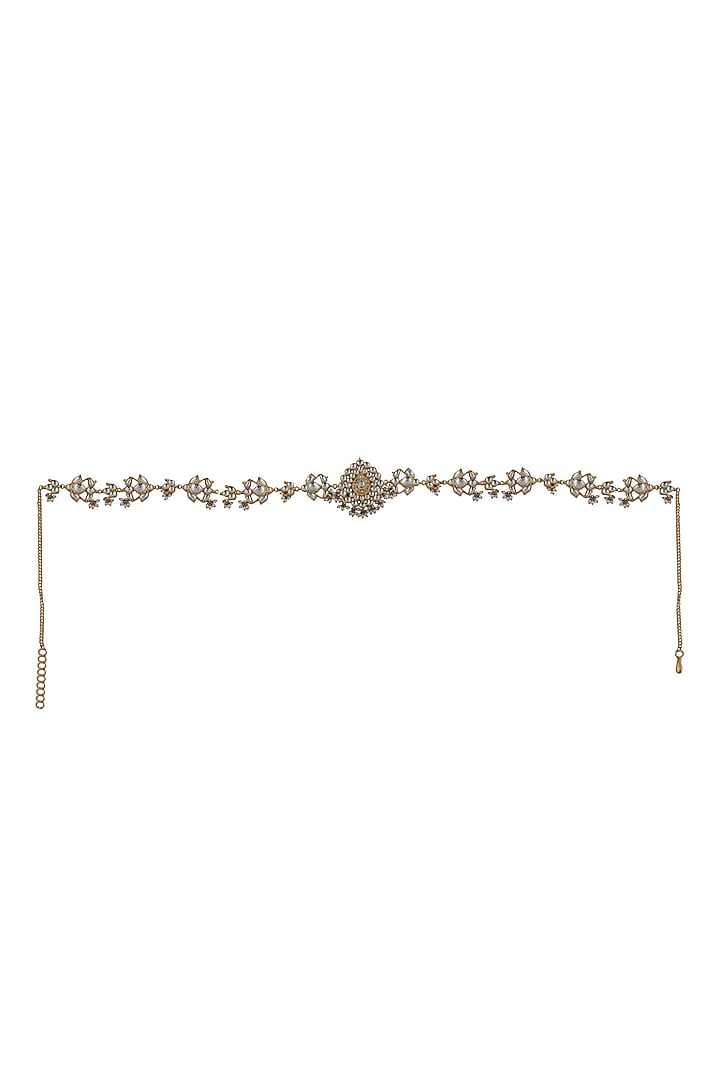Gold Plated Jadtar Kamarband by Riana Jewellery at Pernia's Pop Up Shop