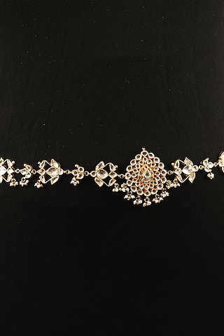 Gold Plated Jadtar Kamarband by Riana Jewellery