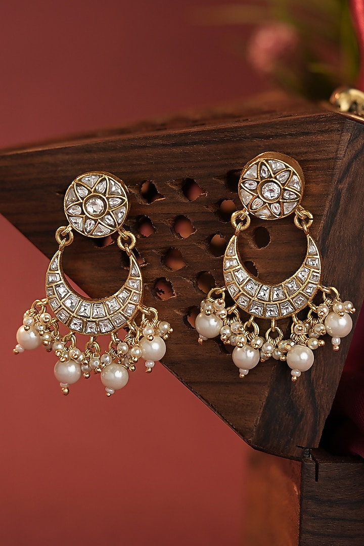 Matte Gold Plated Pearl Adjustable Necklace by Riana Jewellery at Pernia's Pop Up Shop