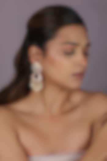 Gold Plated Pearl Beaded Chandbali Earrings by Riana Jewellery at Pernia's Pop Up Shop