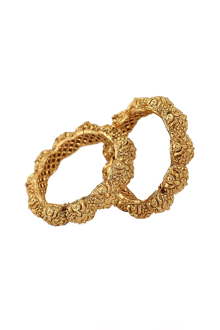 Gold Plated Kada by Riana Jewellery at Pernia's Pop Up Shop