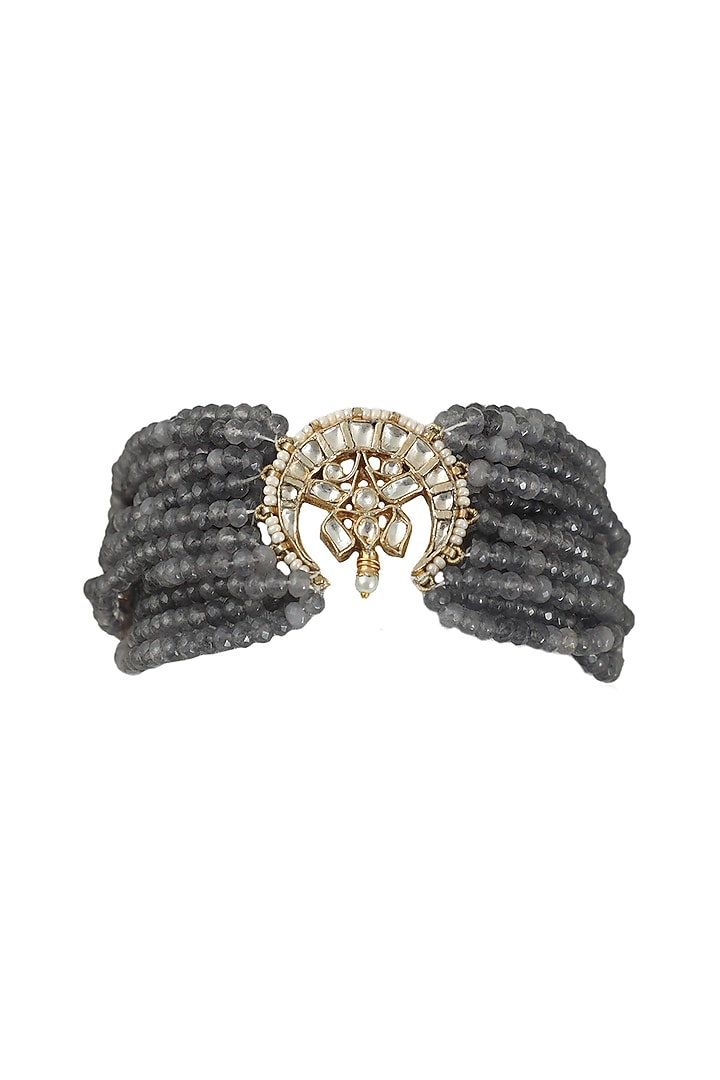 Gold Plated Beaded Bracelet by Riana Jewellery at Pernia's Pop Up Shop