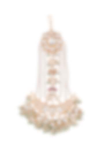 Gold Plated Jadtar Stone Passa by Riana Jewellery