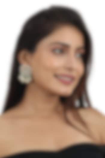 Gold Plated Moti & Pearl Stud Earrings by Riana Jewellery at Pernia's Pop Up Shop