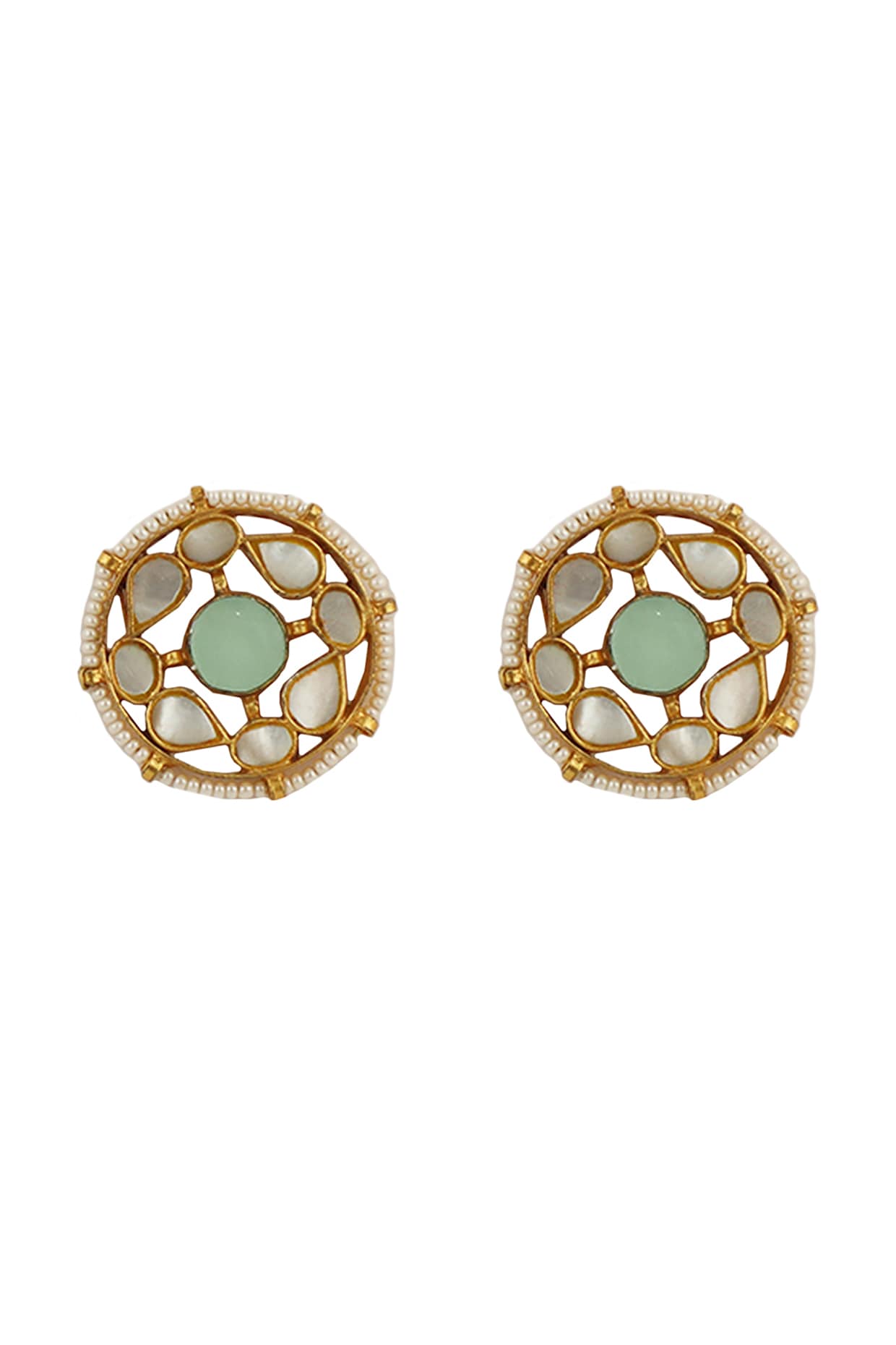 EMERALD GOLD EARRINGS | Rebekajewelry