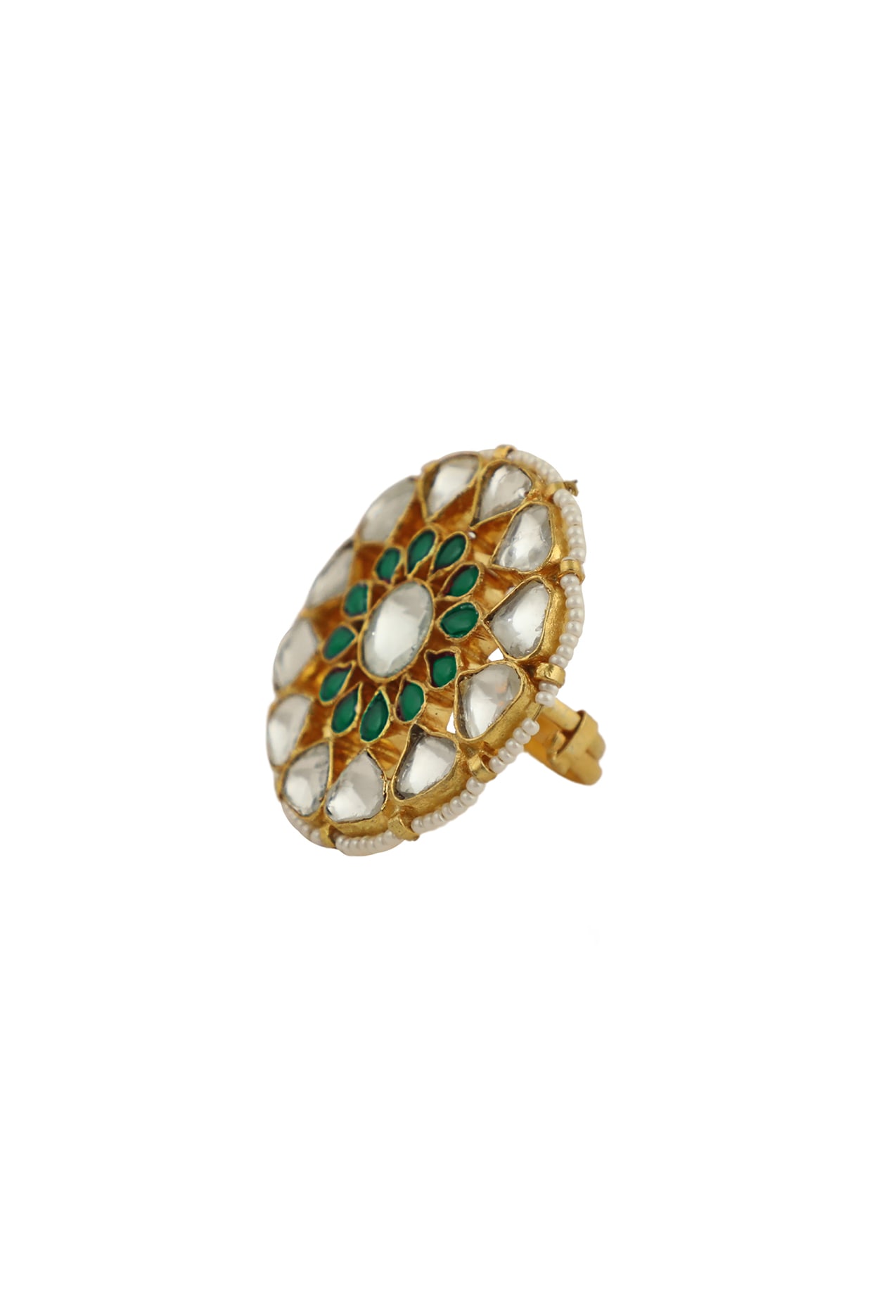Buy Green Gemstone Ring Designs Online In Kalyan | Stone Ring