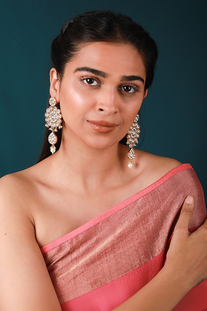 Gold Plated Pearl & Beaded Necklace Set by Riana Jewellery at Pernia's Pop Up Shop