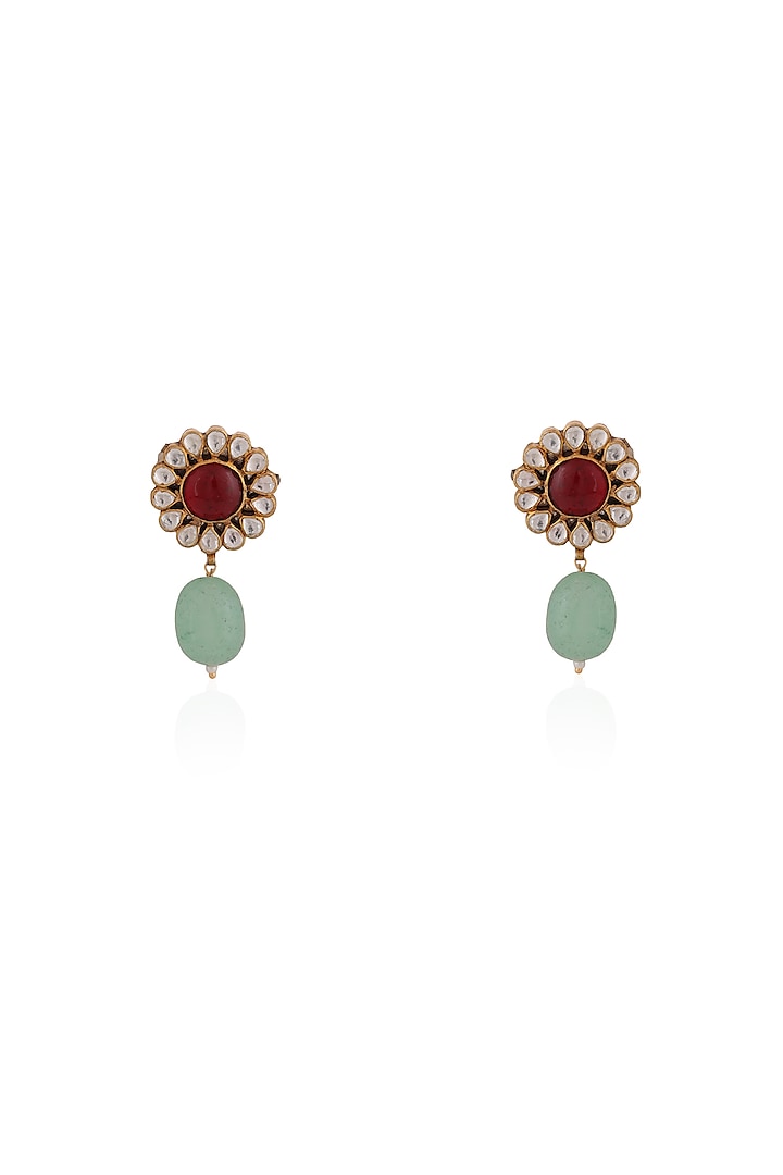Gold Plated Pearl & Beaded Necklace Set by Riana Jewellery at Pernia's Pop Up Shop