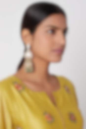 Gold Plated Jhumka Earrings by Riana Jewellery