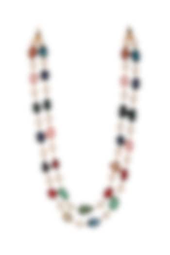 Multi-Colored Pearl & Beaded Mala by Riana Jewellery Men at Pernia's Pop Up Shop