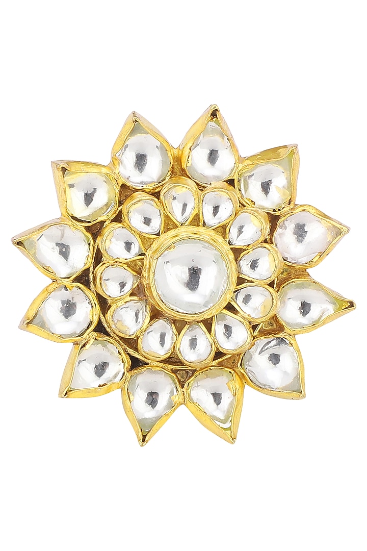 Gold plated flower ring available only at Pernia's Pop Up Shop.