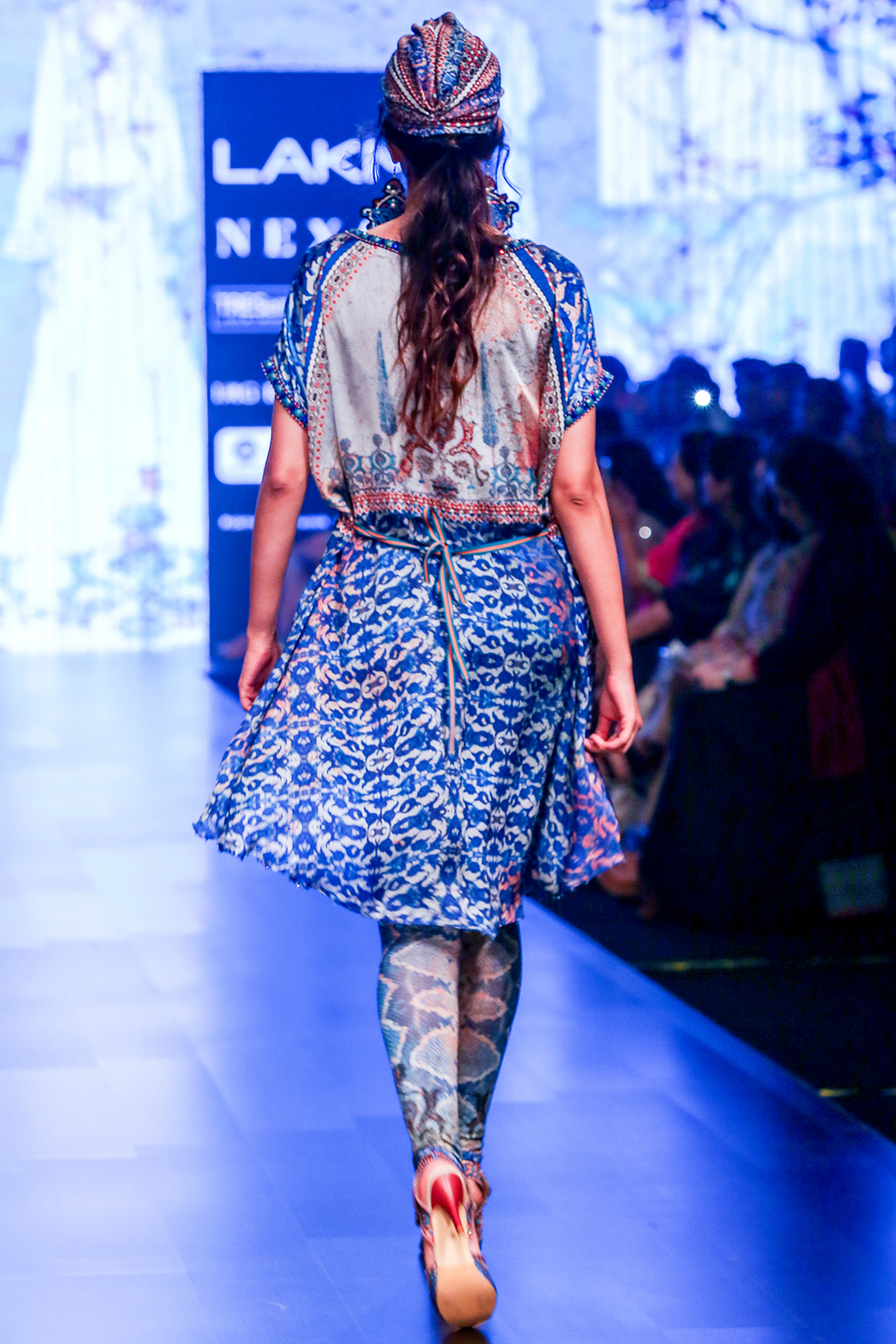 Grey & Indigo Embroidered Tunic by Rajdeep Ranawat at Pernia's Pop Up Shop