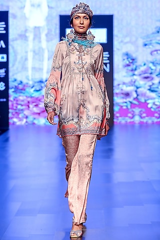 Blush Pink Boho Tunic by Rajdeep Ranawat