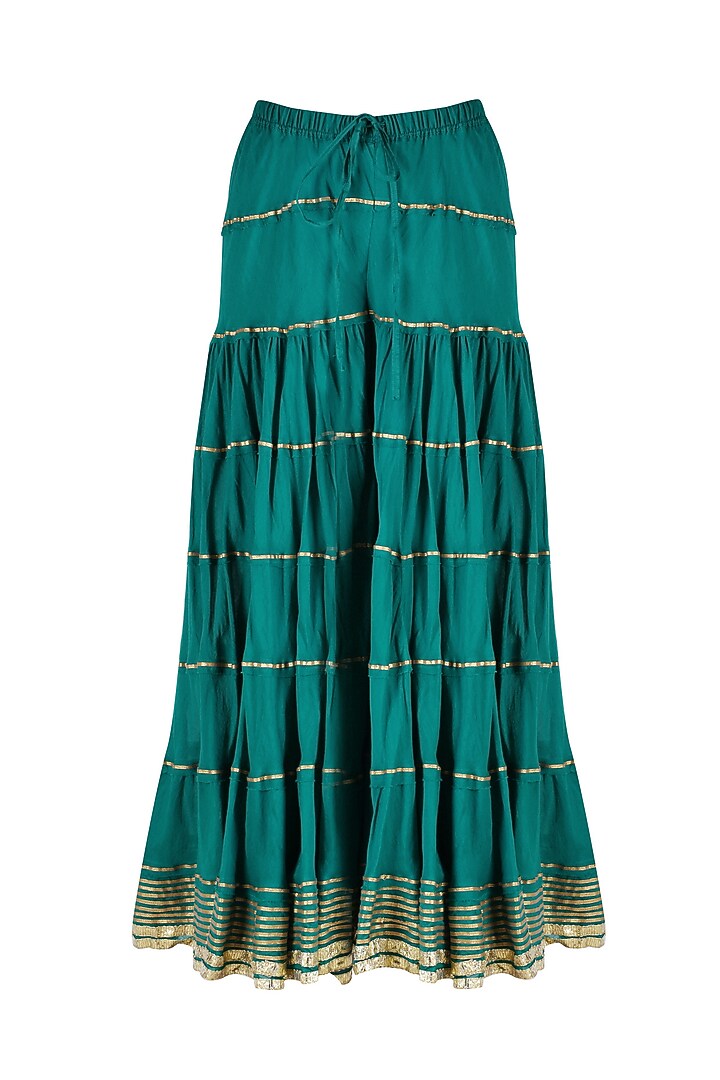 Charcoal grey and blue floral embroidered short kurta and skirt set available only at Pernia's Pop Up Shop.