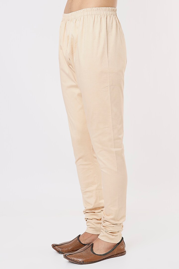 Peach Raw Silk Embroidered Groom Sherwani Set by Rachit Khanna Men at Pernia's Pop Up Shop