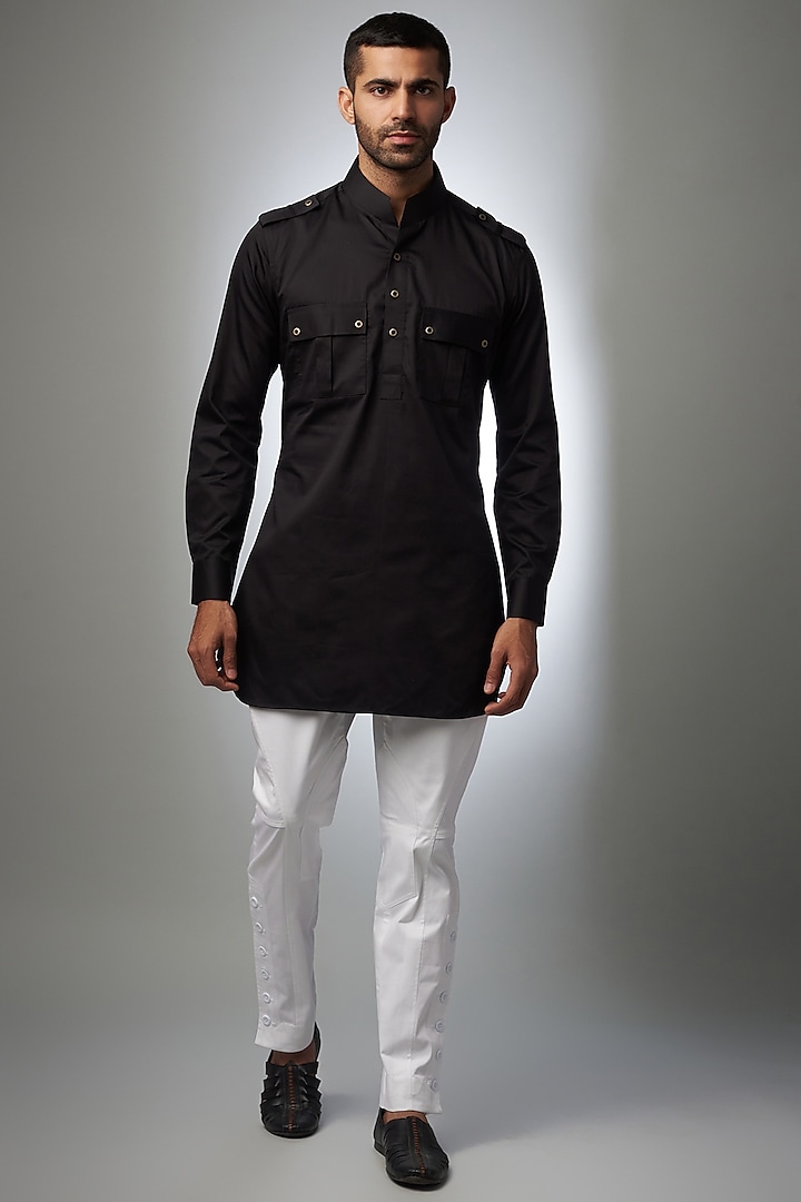 White Cotton Breeches by Rohit Kamra Jaipur