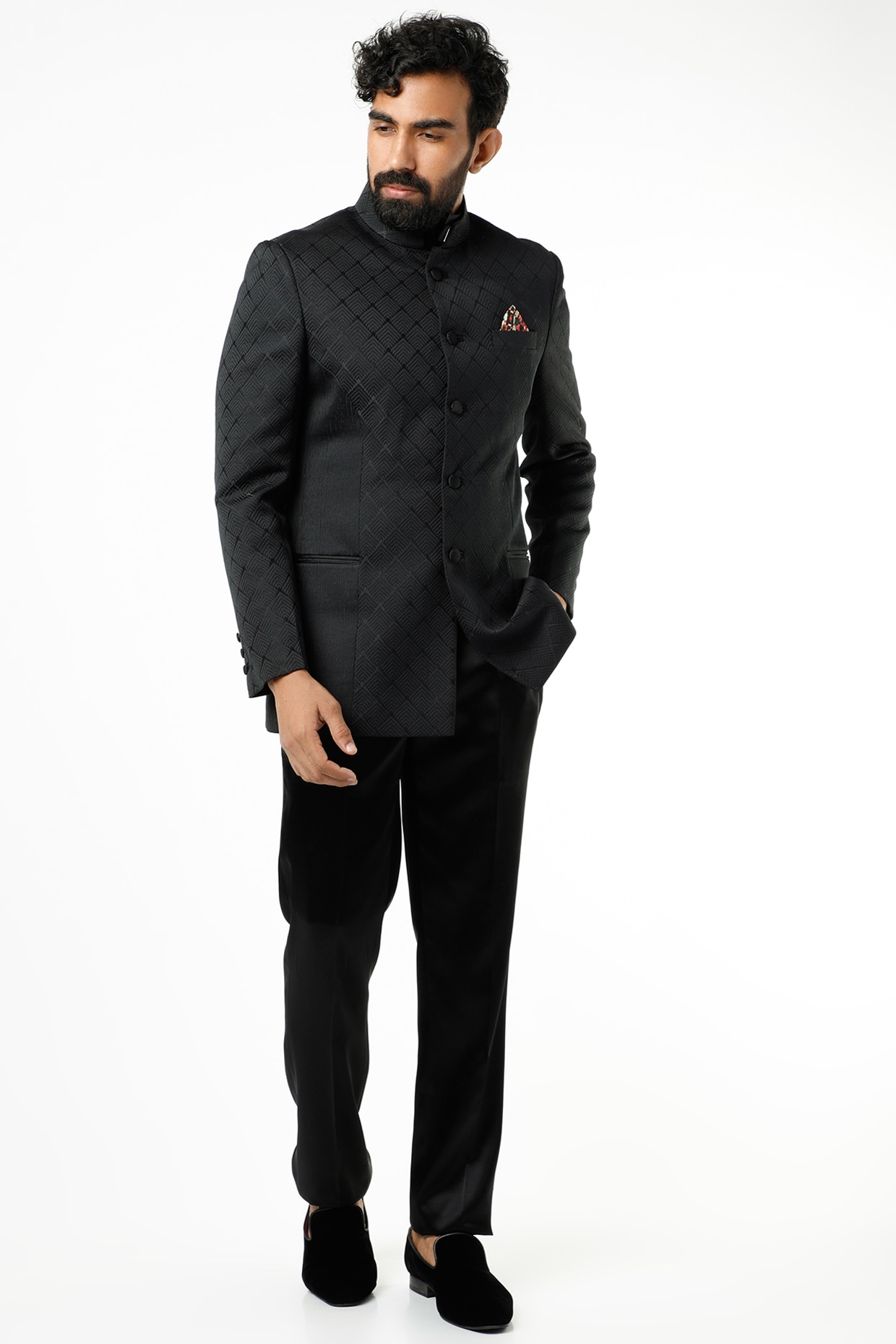 LINEN SILK BANDHGALA JACKET