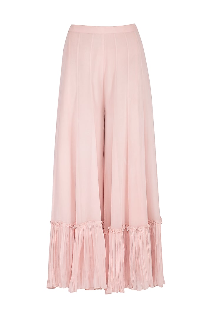 Baby Pink Embroidered Kurta Set by Rachit Khanna at Pernia's Pop Up Shop