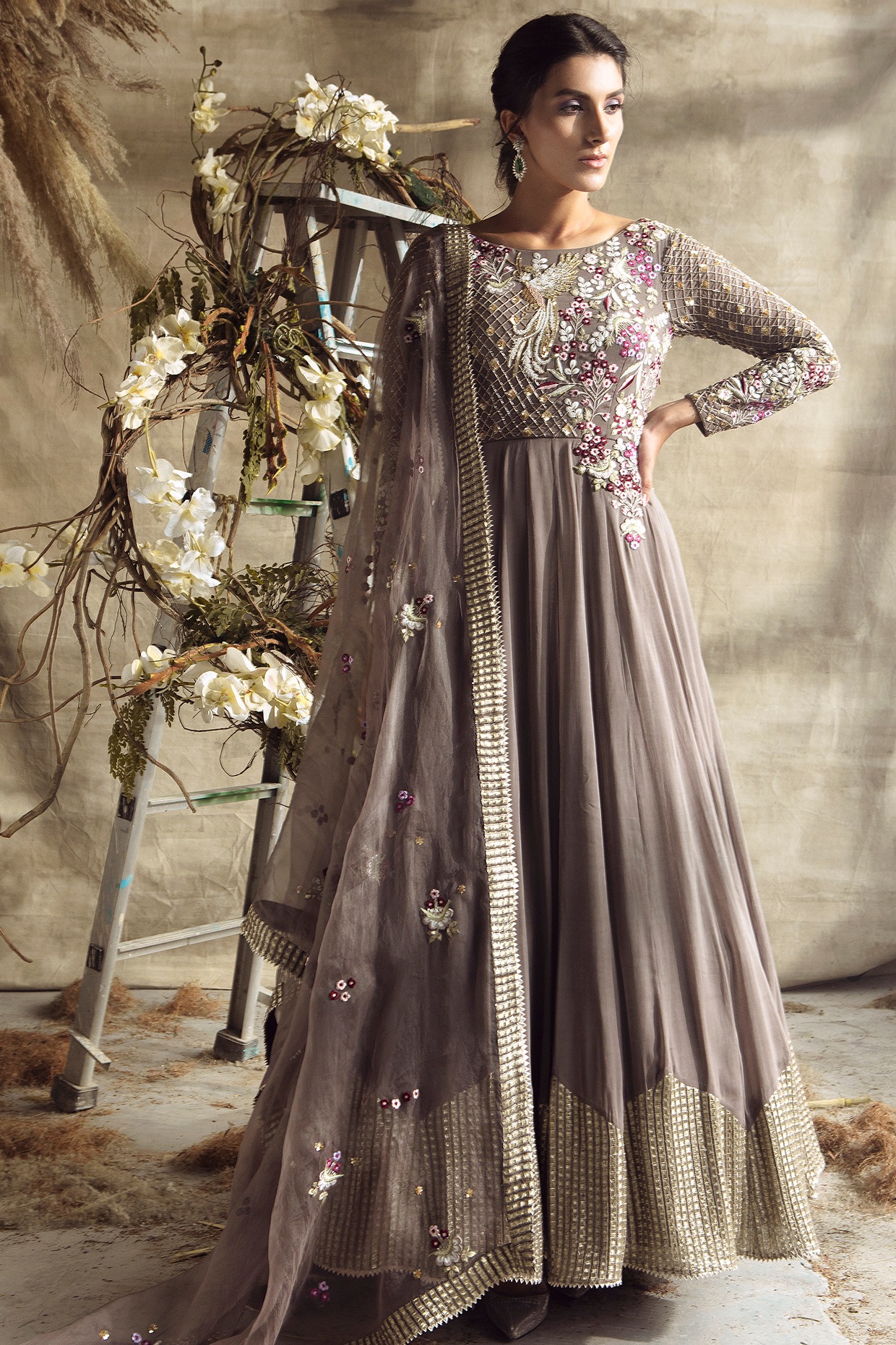 sachin and babi light blue dress Grey's Anatomy Wedding Interviews main image 0