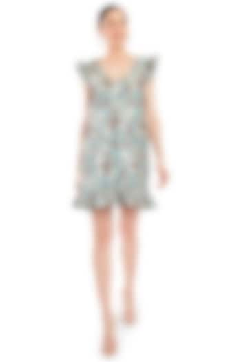 Multicolored Printed Summer Dress by Rocky Star at Pernia's Pop Up Shop