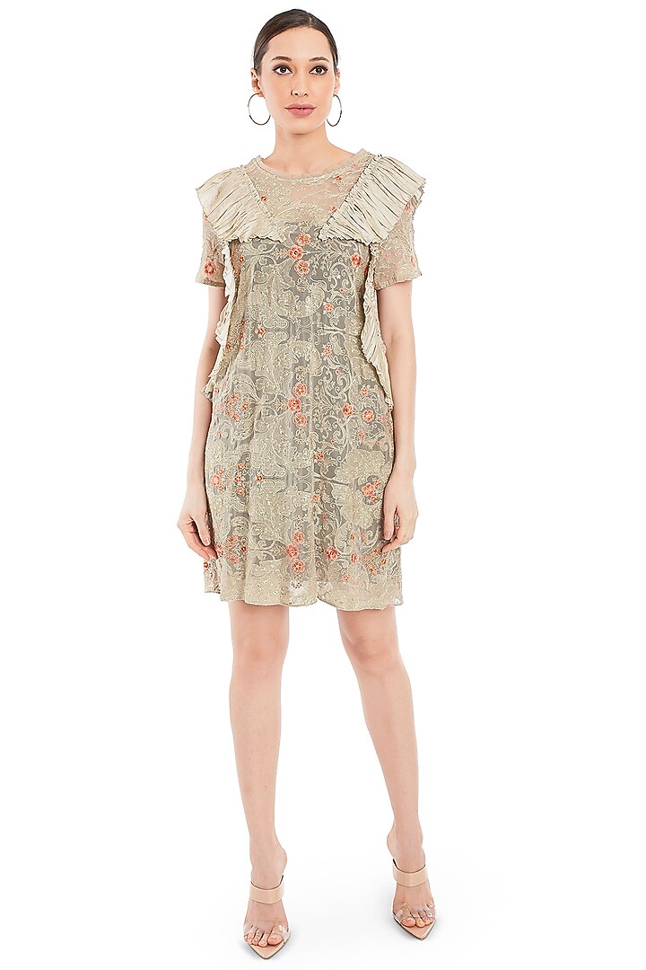 Mint Green Embroidered Summer Dress by Rocky Star at Pernia's Pop Up Shop