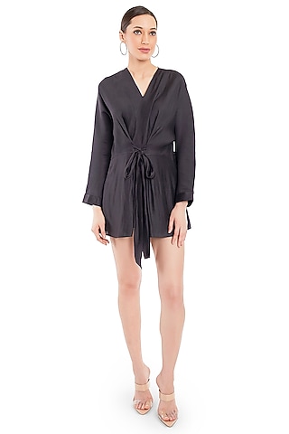 Black Wrap Jacket by Rocky Star