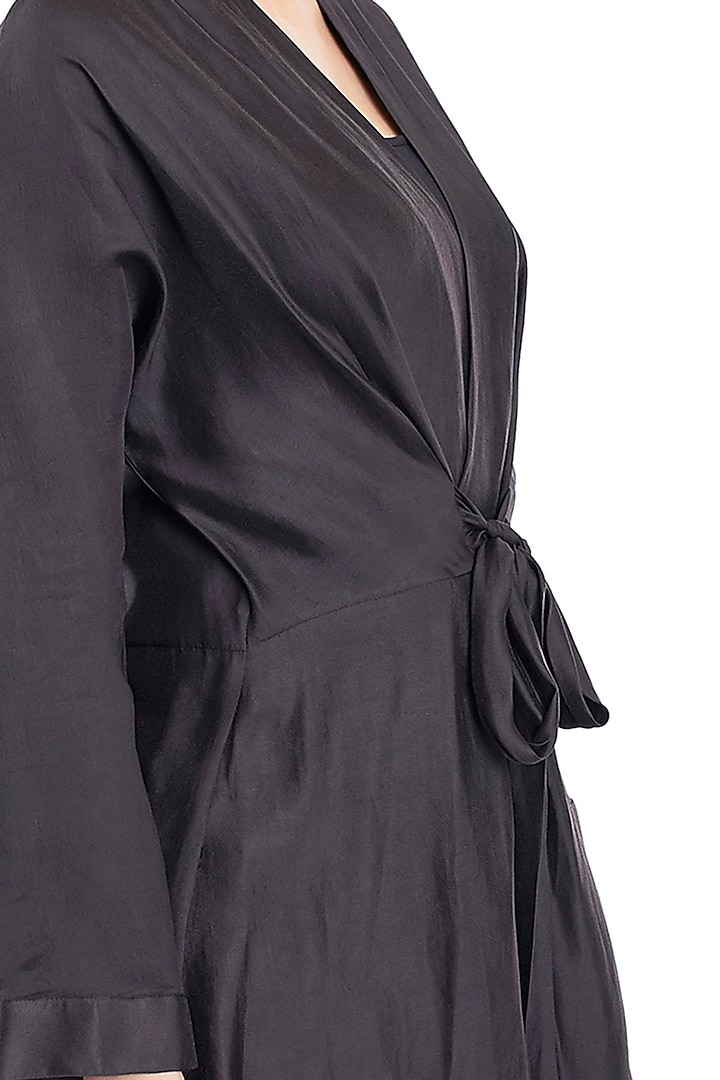 Black Wrap Jacket by Rocky Star at Pernia's Pop Up Shop