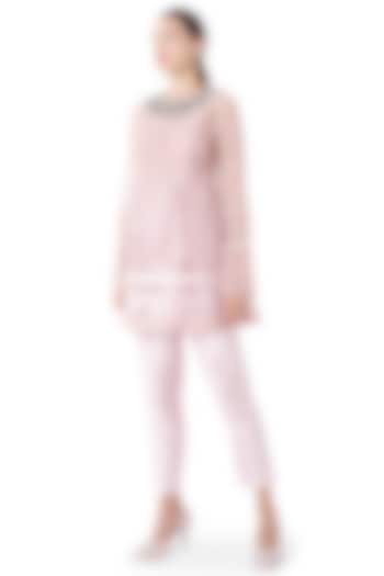 Blush Pink Embroidered Tunic Set by Rocky Star at Pernia's Pop Up Shop