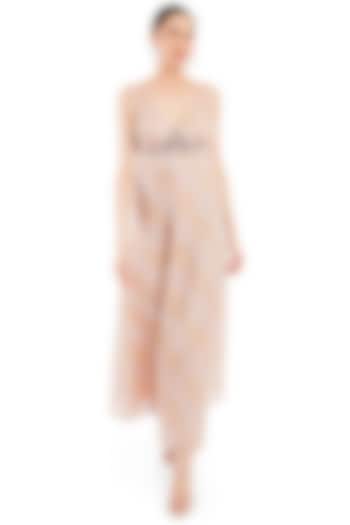 Baby Pink Embroidered Vacation Dress by Rocky Star at Pernia's Pop Up Shop