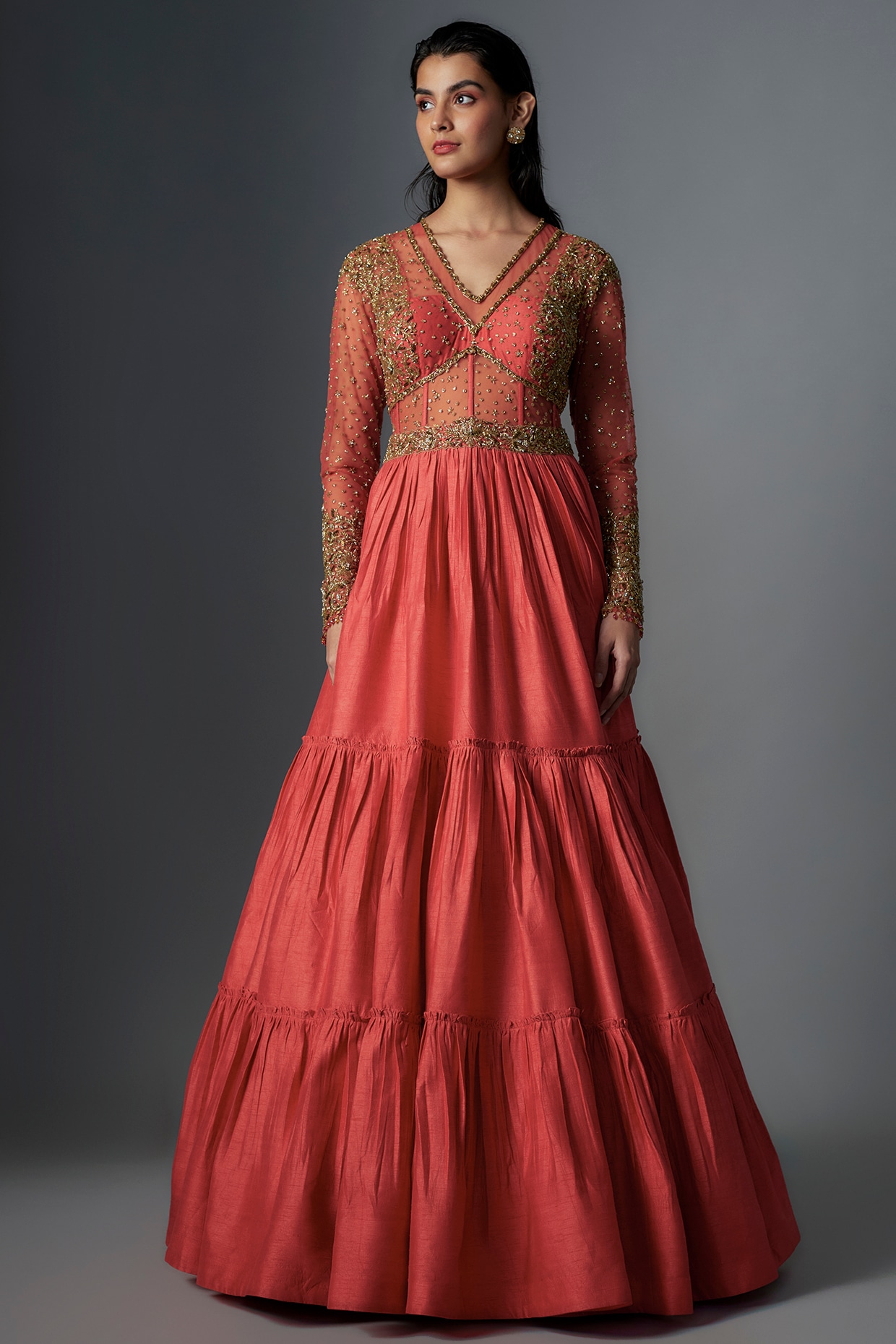 Shop Red Evening Gowns for Women Online from India s Luxury Designers 2024