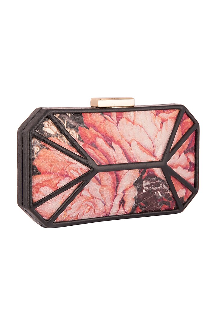 Multi Colored Embroidered & Printed Square Clutch by Rocky Star at Pernia's Pop Up Shop